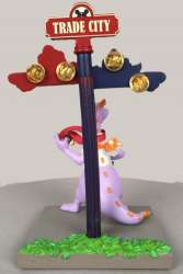 83267 - Trade City, USA - Directional Sign Figment Figurine and Pin Set - Walt Disney World alternate image
