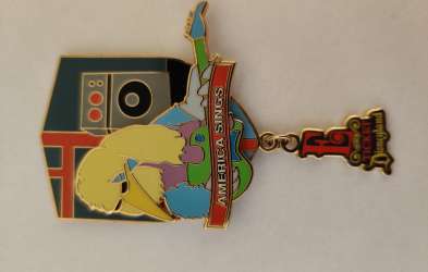 34160 - DLR Annual Passholder E-Ticket Attractions Dangle Series - America Sings Annual Passholder Exclusive - Disneyland Resort alternate image