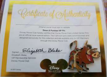 33767 - Disney Movie Club - Timon and Pumbaa #67 - Disney Movie Rewards alternate image