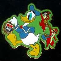 Backpack Gift Pin #3 - Donald Duck and Chip & Dale