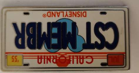 Cast Member License Plate - Cast Member License Plate &quot;CST MEMBR&quot; - DLR