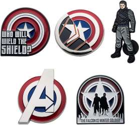 51555 - The Falcon and the Winter Soldier - Winter Soldier 5-Pin Set - Disney Licensed alternate image