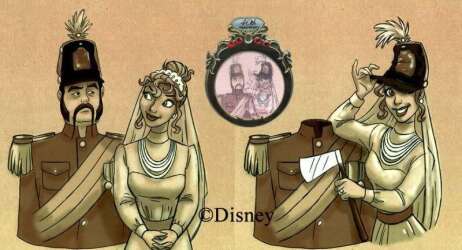 Haunted Mansion 40th Anniversary - Wedding Rings - Constance Hatchaway with the Marquis de Doome - DLR