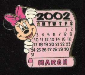 12 Months of Magic - Calendars - March - Minnie - DSUS