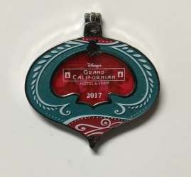 'Gingerbread House Collection 2017 - Grand Californian Ornament with Mickey and Minnie - DLR'