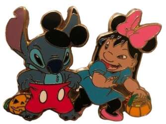 52253 - Lilo & Stitch Halloween Costumes - Lilo & Stitch as Minnie and Mickey - Disney Auctions alternate image