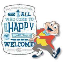 34921 - Disneyland 65th Anniversary - Passholder Exclusive - Mr. Toad - "To all that come to this happy place, welcome" - Disneyland Resort alternate image