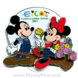52536 - EPCOT International Flower & Garden Festival 2007 - Passholder Exclusive - Mickey & Minnie Mouse - Walt Disney World alternate image