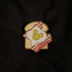 Disney Breakfast Flair Set - Mickey Egg with Bacon on Toast - MLT