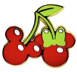 'Disney Fruit Flair Set - Mickey Cherries Flair Pin - MLT'