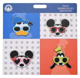 Mickey & Friends in Sunglasses Booster Pin Set