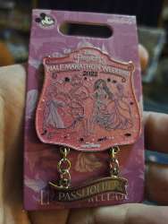52622 - runDisney: Princess Half-Marathon Weekend 2022 - 2022 Passholder Shield - Mulan, Moana, Cinderella, and Tiana - Walt Disney World alternate image