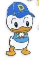 45073 - Mickey and Friends Cuties Booster Pin Set - Donald Duck with Baseball Cap alternate image