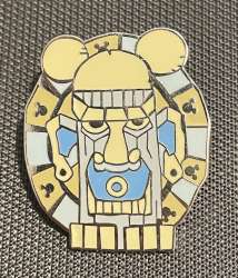 52733 - WDW Hidden Mickey Series 2008: Tikis Wearing Ear Hats - Blue and Cream Tiki - Walt Disney World alternate image