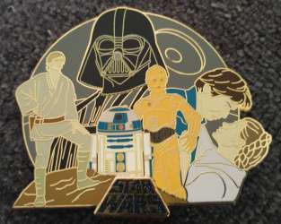 Star Wars Movie Character Cluster Pin Set - Movie Episodes 4-6 - MLT