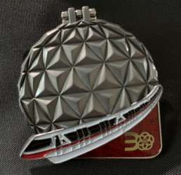 Epcot 30th Anniversary - Spaceship Earth and Monorail Red at Epcot - WDW