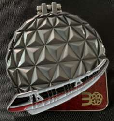 Epcot 30th Anniversary - Spaceship Earth and Monorail Red at Epcot - WDW