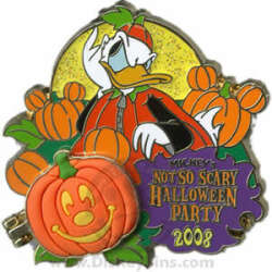 5316 - Mickey's Not So Scary Halloween Party (MNSSHP) 2008 - Hinged Pumpkin Donald, Chip & Dale - Walt Disney World alternate image