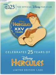 53245 - Hercules 25th Anniversary - D23-Exclusive Commemorative Pin - Disney Fan Club alternate image