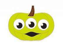 Painted Pumpkins Mystery Collection - Alien Little Green Men - MLT