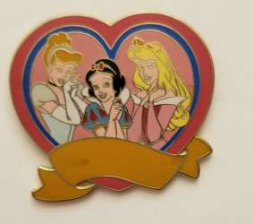 Personalized Custom Name Pin Series - Princesses in Heart - MLT
