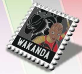 53732 - 2022 One Family Pin Event - Wish You Were Here! Stamp Collection - Wakanda - Walt Disney World alternate image