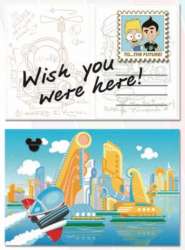 53734 - 2022 One Family Pin Event - Wish You Were Here! Stamp Collection - Meet the Robinsons - Walt Disney World alternate image