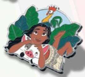 53818 - One Family 2022 Pin Celebration - Our Best Friends Are Family Too Mystery Set - Moana, Pua and Hei Hei alternate image