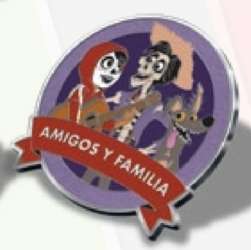 53855 - One Family 2022 Pin Celebration - Friends & Family In Park Languages Mystery Set - Spanish Coco alternate image