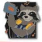 One Family 2022 Pin Celebration - Pin Pals - Rocket and Groot Set - Rocket Only - DSUS