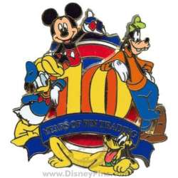 'Disney Pin Trading 10th Anniversary - Logo Pin - MLT'
