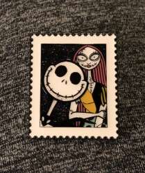 54265 - Hot Topic - The Nightmare Before Christmas 13¢ Stamps - Jack and Sally - Disney Licensed alternate image