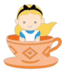 Alice in Wonderland Mystery Pin Set - Alice in a Teacup - DLR