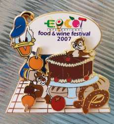 36708 - EPCOT International Food & Wine Festival 2007 - Donald Duck, Chip, and Dale (Passholder Exclusive) - Walt Disney World alternate image