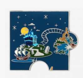 36730 - Disneyland 65th Anniversary - Haunted Mansion and Critter Country Puzzle Piece - Loungefly alternate image