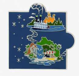 36733 - Disneyland 65th Anniversary - Mark Twain Steamboat and Jungle Cruise Puzzle Piece - Loungefly alternate image