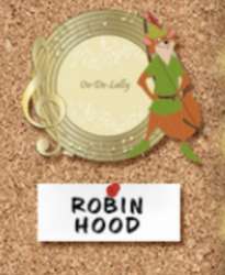 54855 - D23 Expo 2022 - Music - Robin Hood - Oo-de-lolly - Disney Studio Store Hollywood / Soda Fountain alternate image