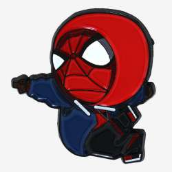 54989 - BoxLunch - Marvel - Chibi Miles Morales in Hoodie - Disney Licensed alternate image