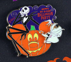 Mickey&#039;s Not So Scary Halloween Party (MNSSHP) 2011 - Jack Skellington and Zero with pumpkin Completer - WDW