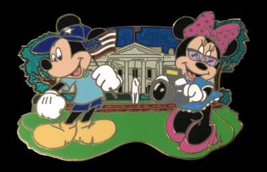 Click to view the Mickey and Minnie in front of White House details