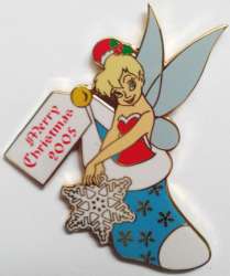 37573 - Merry Christmas 2005 - Pin Pursuit - Tinker Bell Stocking - Walt Disney World alternate image