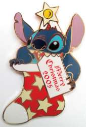 37574 - Merry Christmas 2005 - Pin Pursuit - Stitch Stocking - Walt Disney World alternate image
