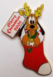 37575 - Merry Christmas 2005 - Pin Pursuit - Pluto Stocking - Walt Disney World alternate image
