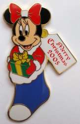 37577 - Merry Christmas 2005 - Pin Pursuit - Minnie Stocking - Walt Disney World alternate image