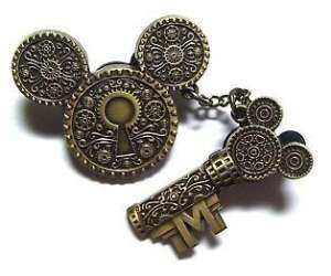 Steampunk - Steampunk Mickey Icon Lock and Key - MLT