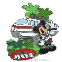 Mickey with red monorail