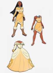 55989 - Loungefly - Magnetic Princess Paper Doll - Pocahontas Set - Loungefly alternate image