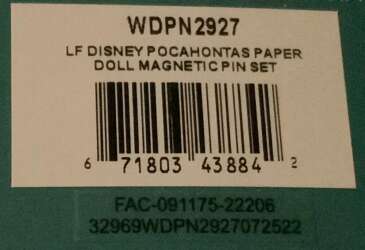 55989 - Loungefly - Magnetic Princess Paper Doll - Pocahontas Set - Loungefly alternate image
