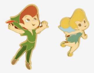 56123 - BoxLunch - Disney - Peter Pan & Tinker Bell Chibi - Loungefly alternate image