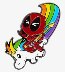 56327 - BoxLunch - Marvel - Deadpool Rainbow Unicorn - Disney Licensed alternate image